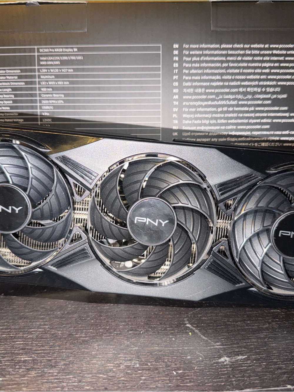NVIDIA PNY Black Triple-Fan Graphics Card